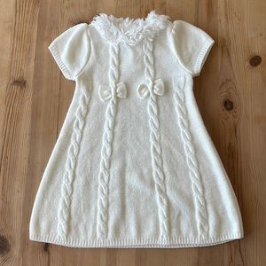 Gymboree 3T soft light ivory sweater dress.